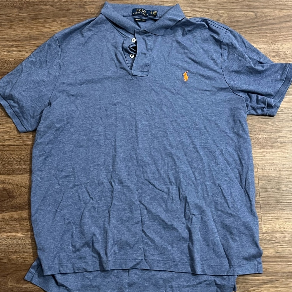 Ralph Lauren Men’s Light Blue Polo Shirt Size Xl